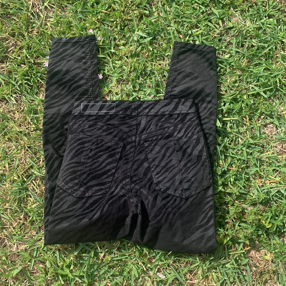 [Rag & Bone] Black Zebra Pattern Skinny Jeans - S… - image 4